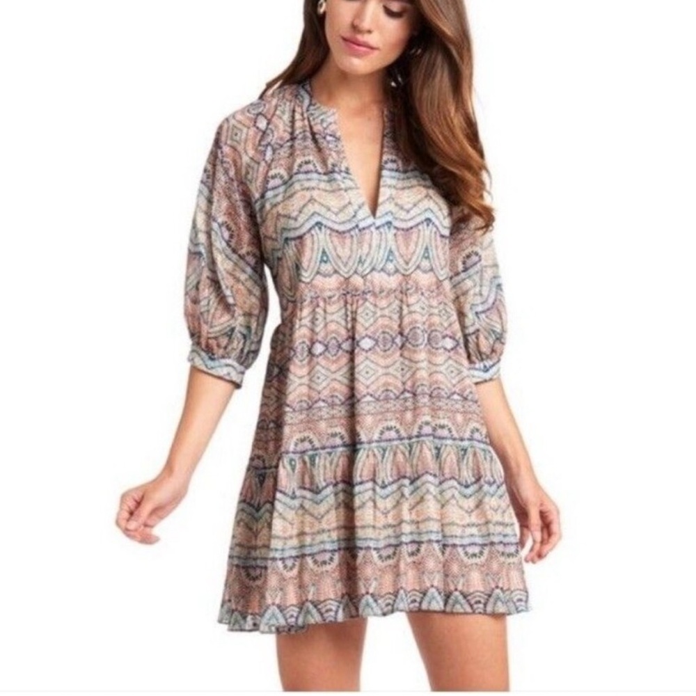 Amanda Uprichard Dress Women’s Small Mini Above Knee Peasant Balloon Sleeve S